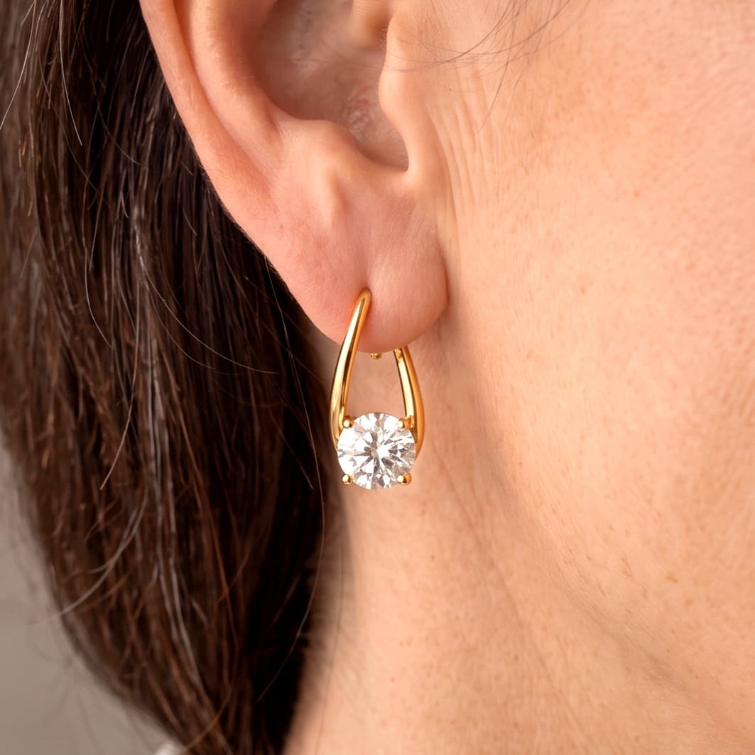 Pendientes Circonita – Oro