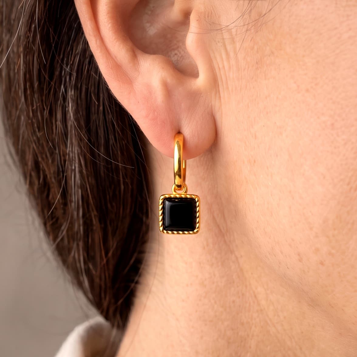 Pendientes Rafaela – Negro