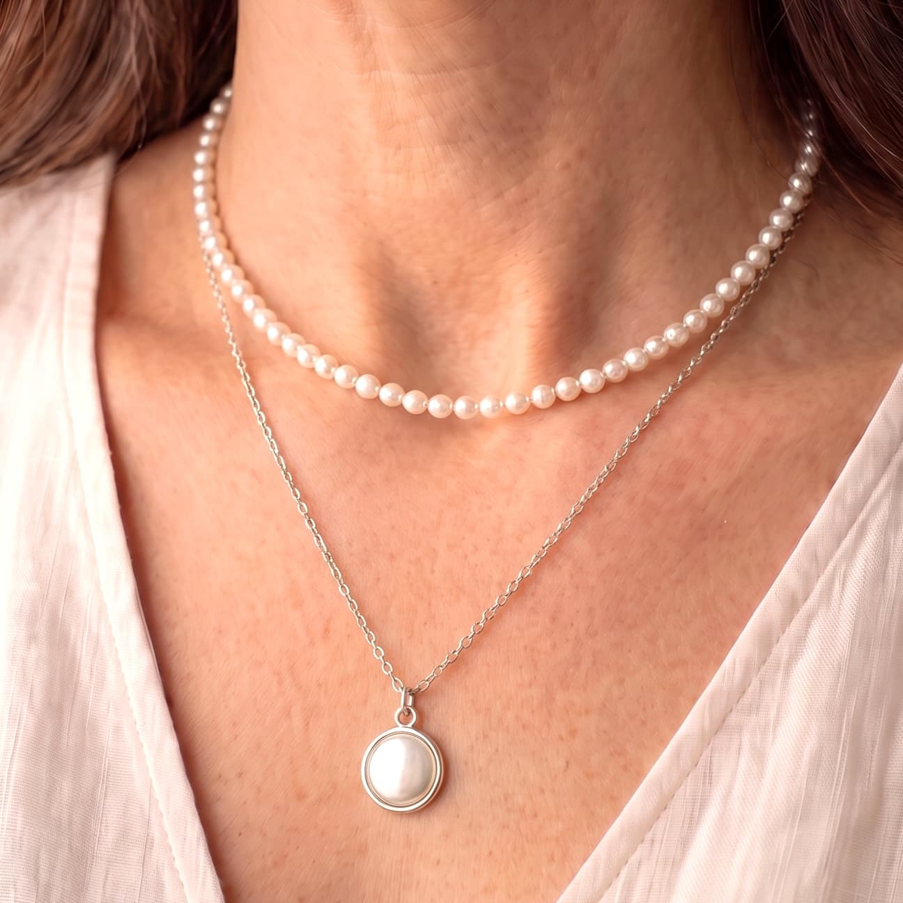 Collar Alejandra - Plateado