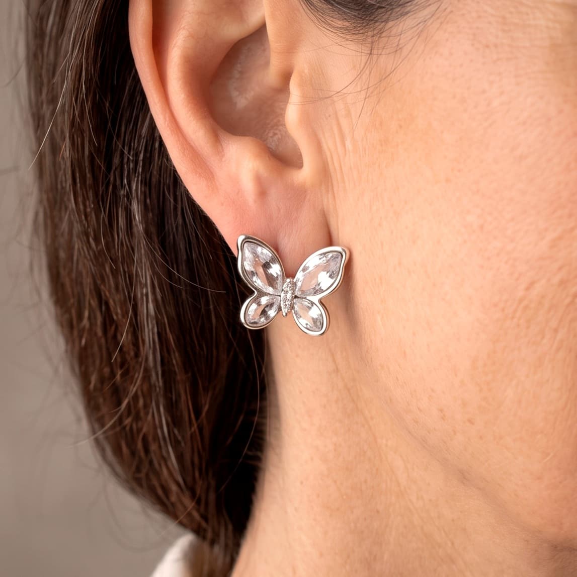 Pendientes Butterfly - Cristal