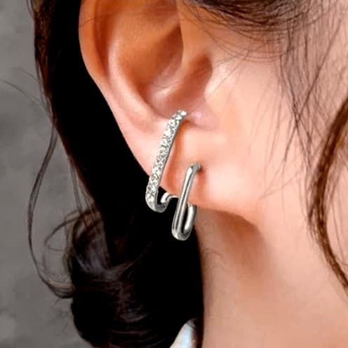 Pendientes Estefanía - Plateados